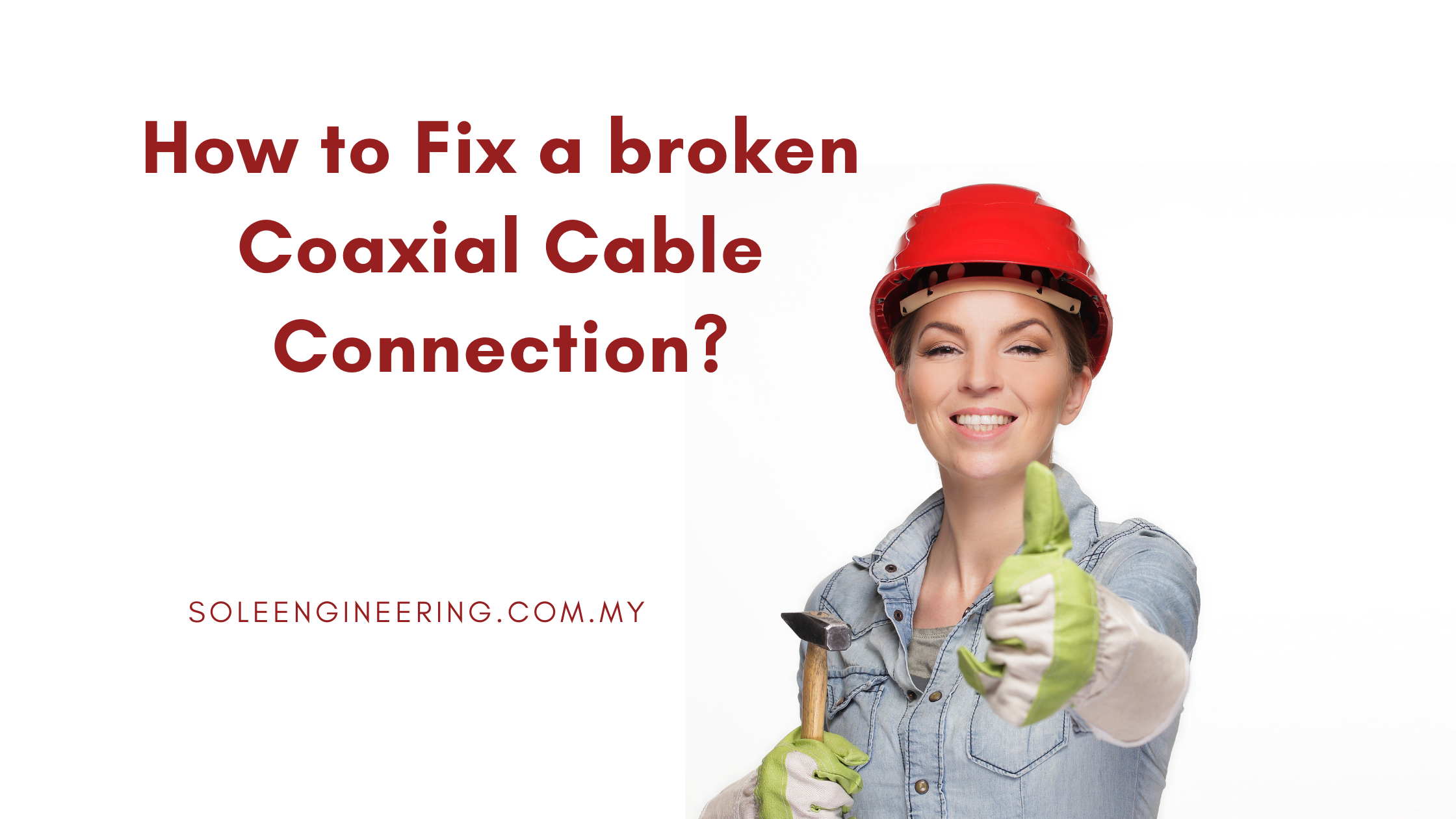 How to Fix a broken Coaxial Cable Connection Fix a broken Coaxial Cable Connection