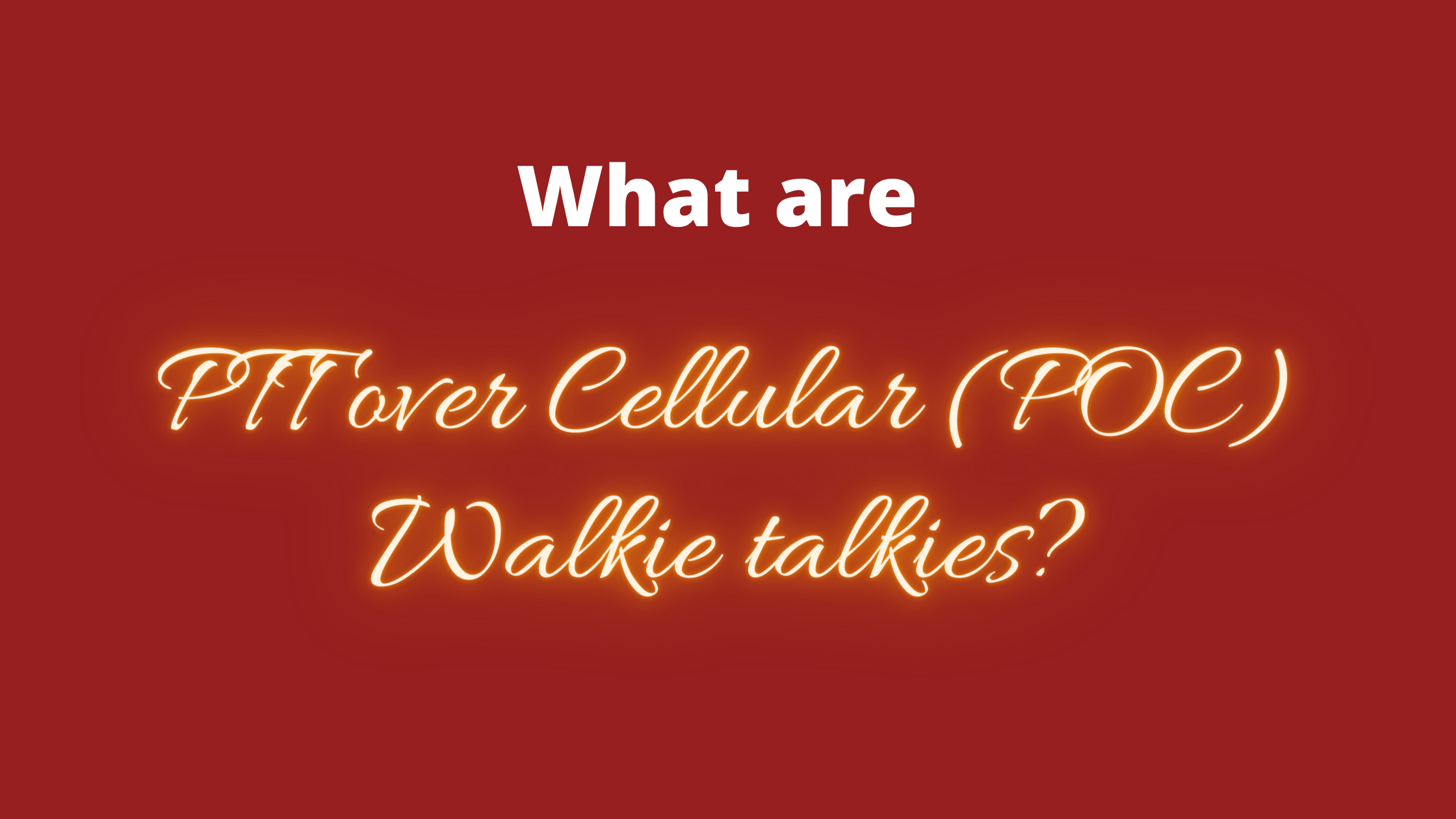 Simple Work Blog Banner (2) PTT over Cellular (POC) Walkie talkies
