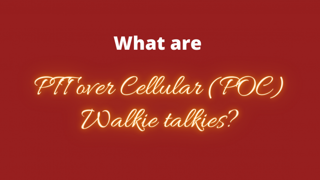 Simple Work Blog Banner (2) PTT over Cellular (POC) Walkie talkies
