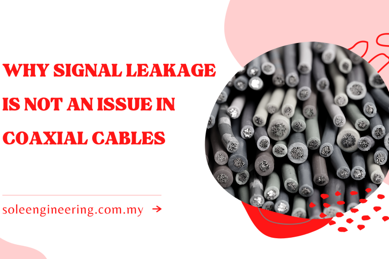 Why Signal Leakage is not an issue in coaxial cables